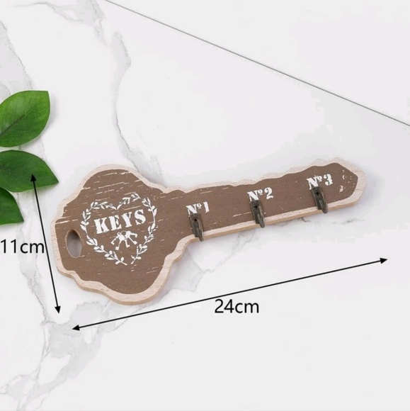 🍉5 for $25* Wood Key Rack - Picture 2 of 4
